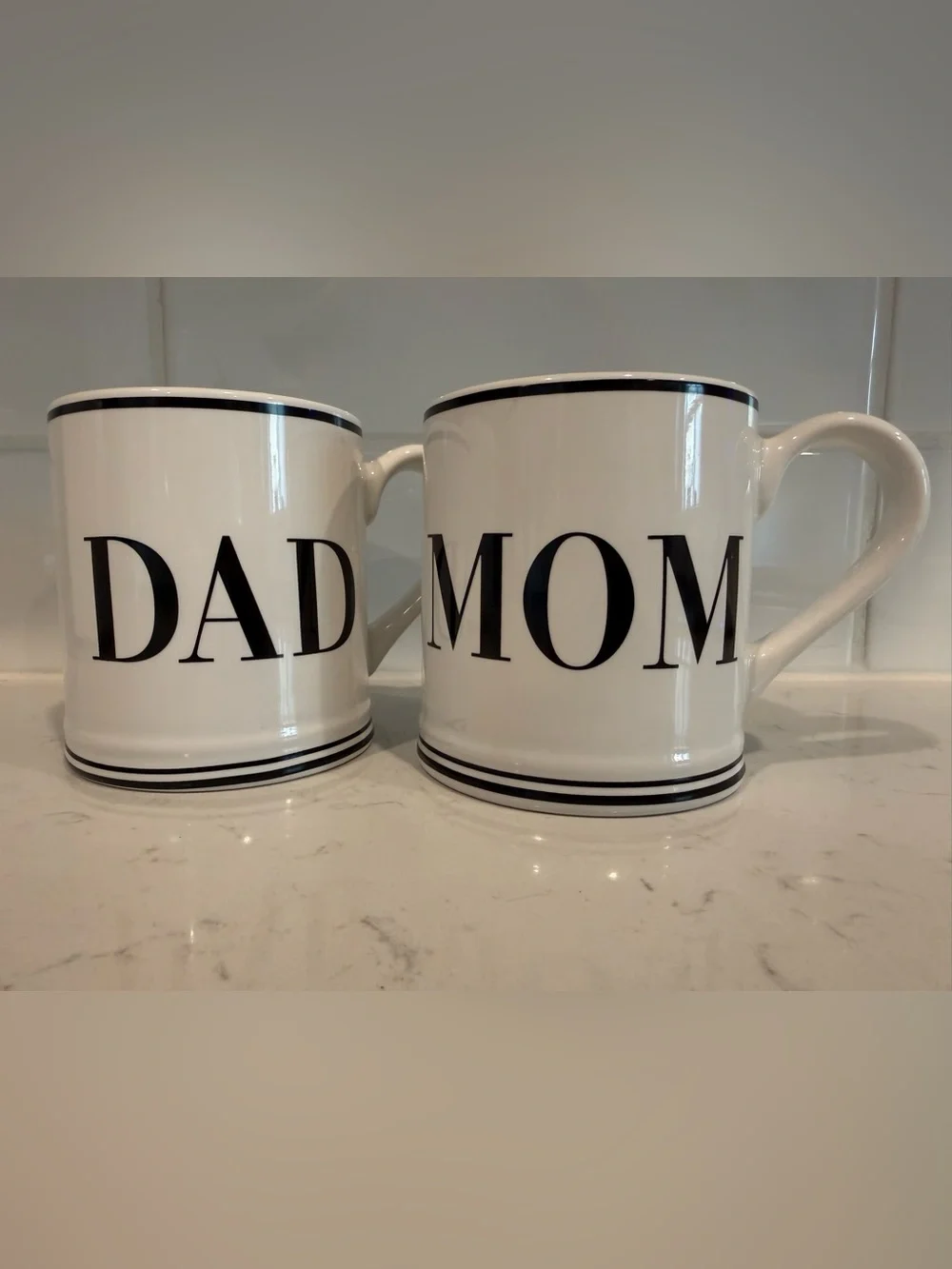 SUR LA TAB “Mom” and “Dad” Mugs